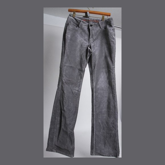 A RARE FIND - Christopher Blue Gray Velvet Boot-cut Jeans - Picture 1 of 15